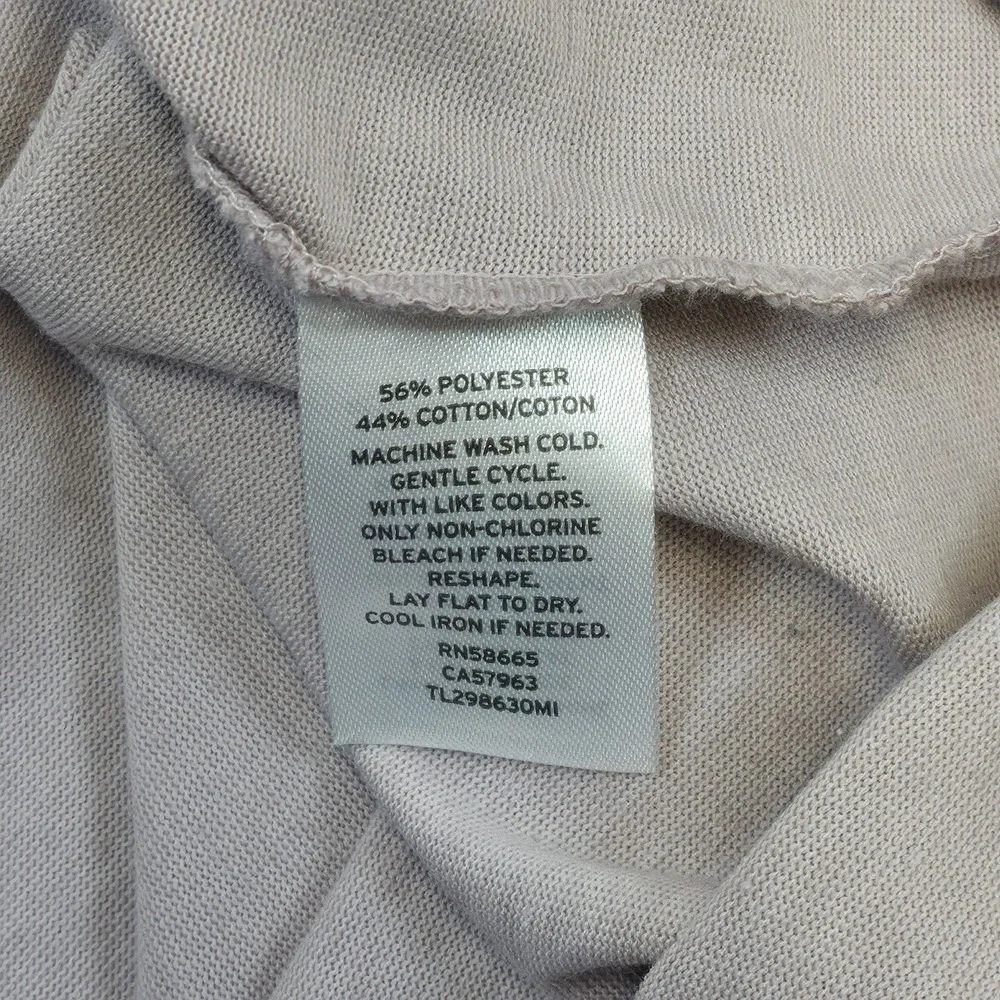Leith XS Taupe Brown Ruched Asymmetrical Midi Dress Casual Minimalist XS Mauve - Picture 9 of 11